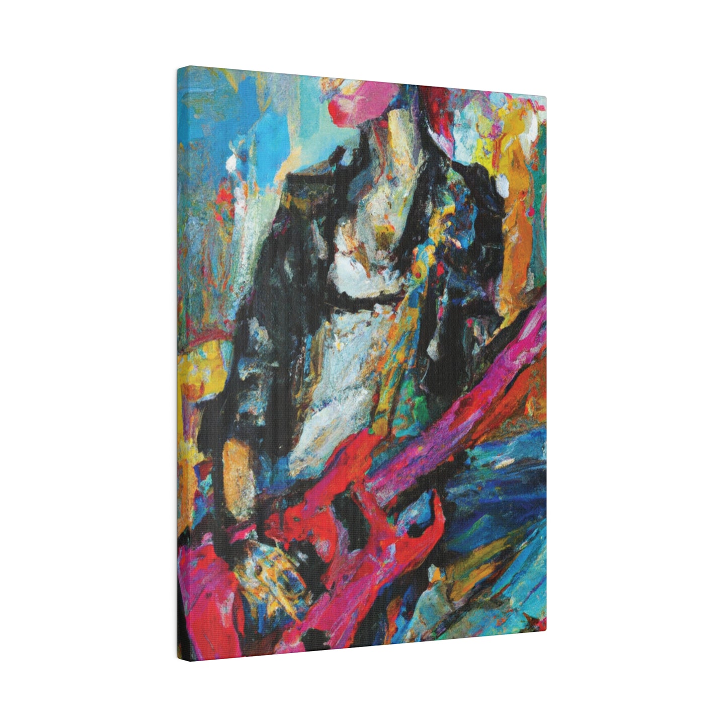 472O - Rockstar Oil Painting Style Print | Poster | Home Decor | Wall Art | Music Art | Canvas