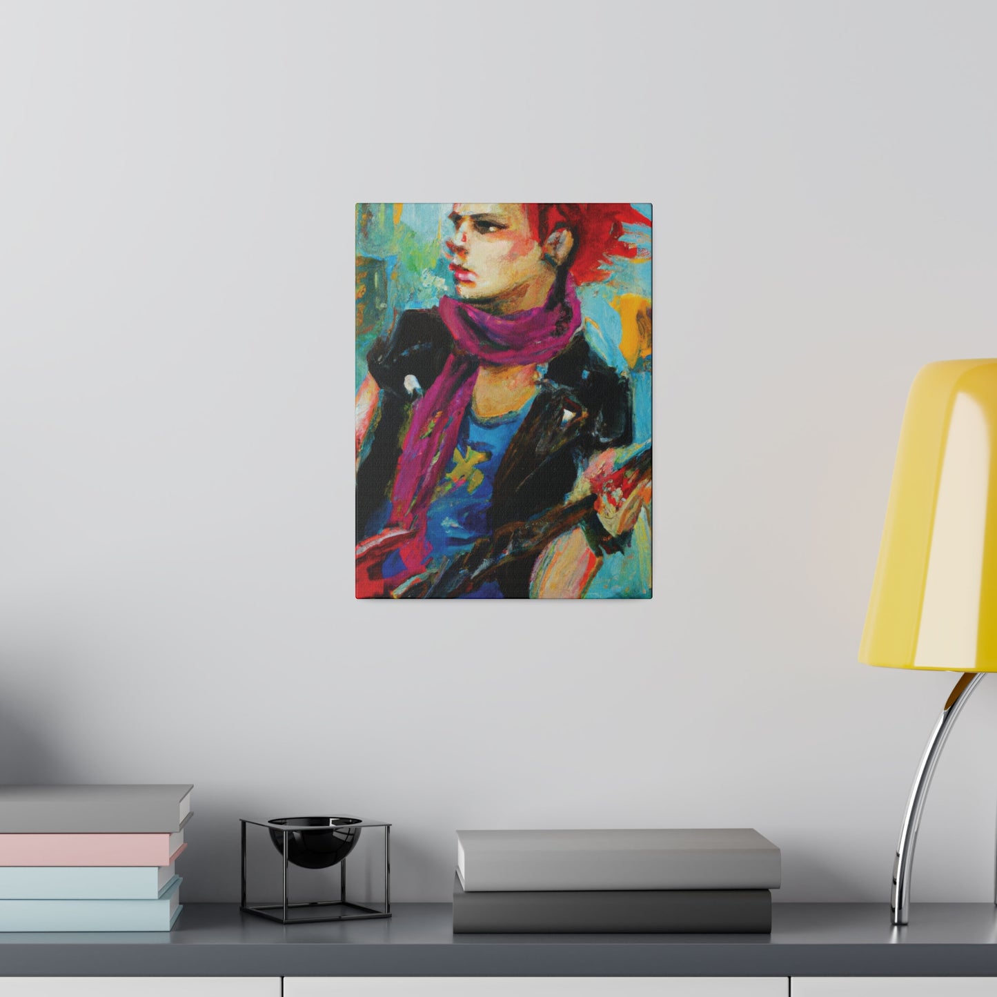 4638X - Rockstar Oil Painting Style Print | Poster | Home Decor | Wall Art | Music Art | Canvas