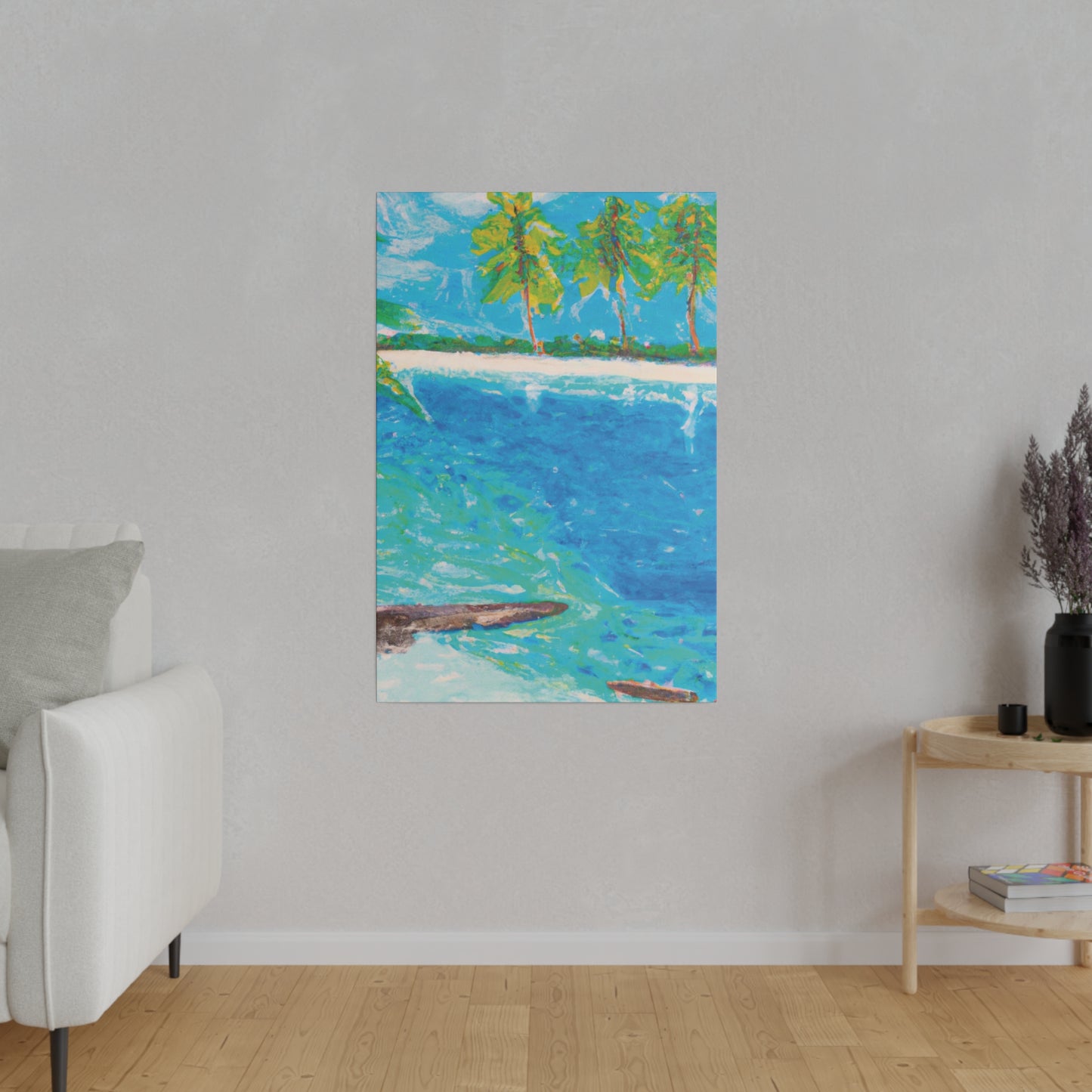 5065C - Bahamas Ocean Painting Print | Bahamas | Ocean | Beach | Poster | Home Decor | Wall Art | Canvas