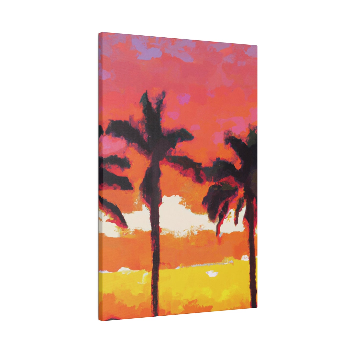 9356P - Miami Beach Sunset Painting Print | Miami | Beach | Sunset | Poster | Home Decor | Wall Art | Canvas