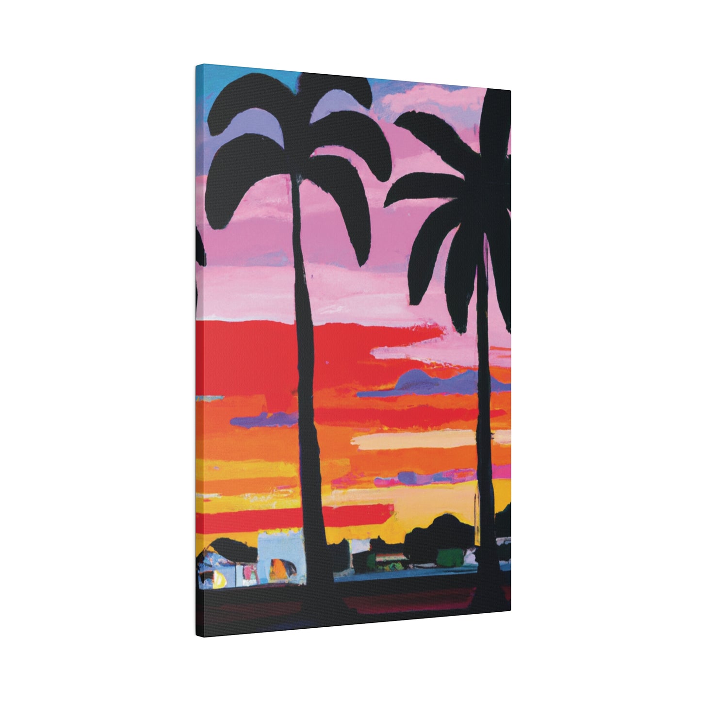 8284X - Miami Beach Sunset Painting Print | Miami | Beach | Sunset | Poster | Home Decor | Wall Art | Canvas