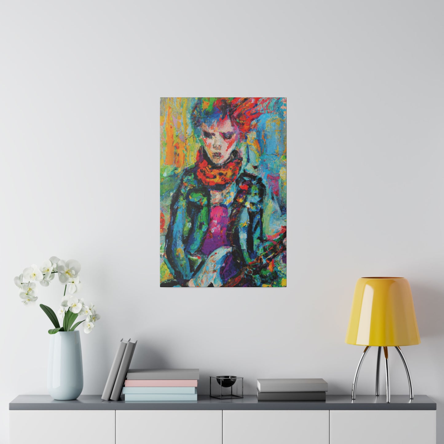 9432X - Rockstar Oil Painting Style Print | Poster | Home Decor | Wall Art | Music Art | Canvas