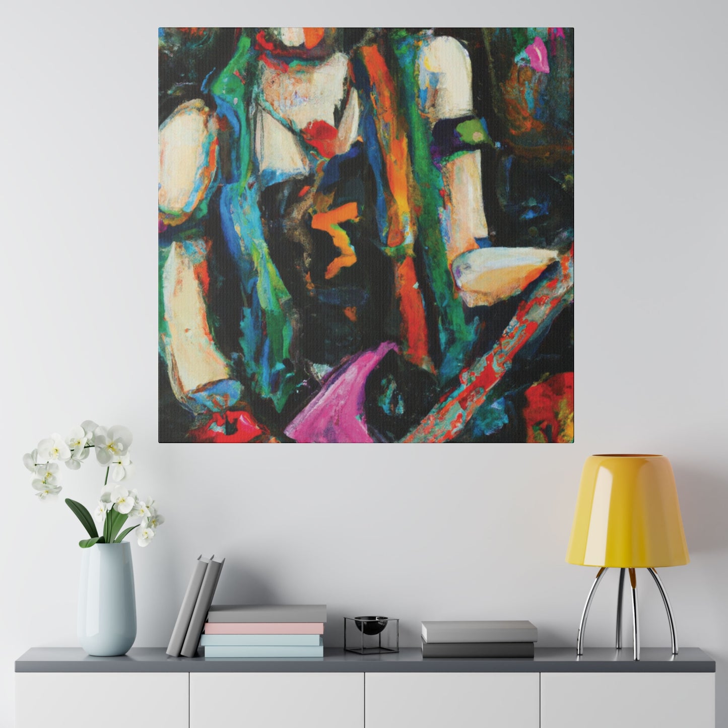 2705X - Rockstar Oil Painting Style Print | Poster | Home Decor | Wall Art | Music Art | Canvas