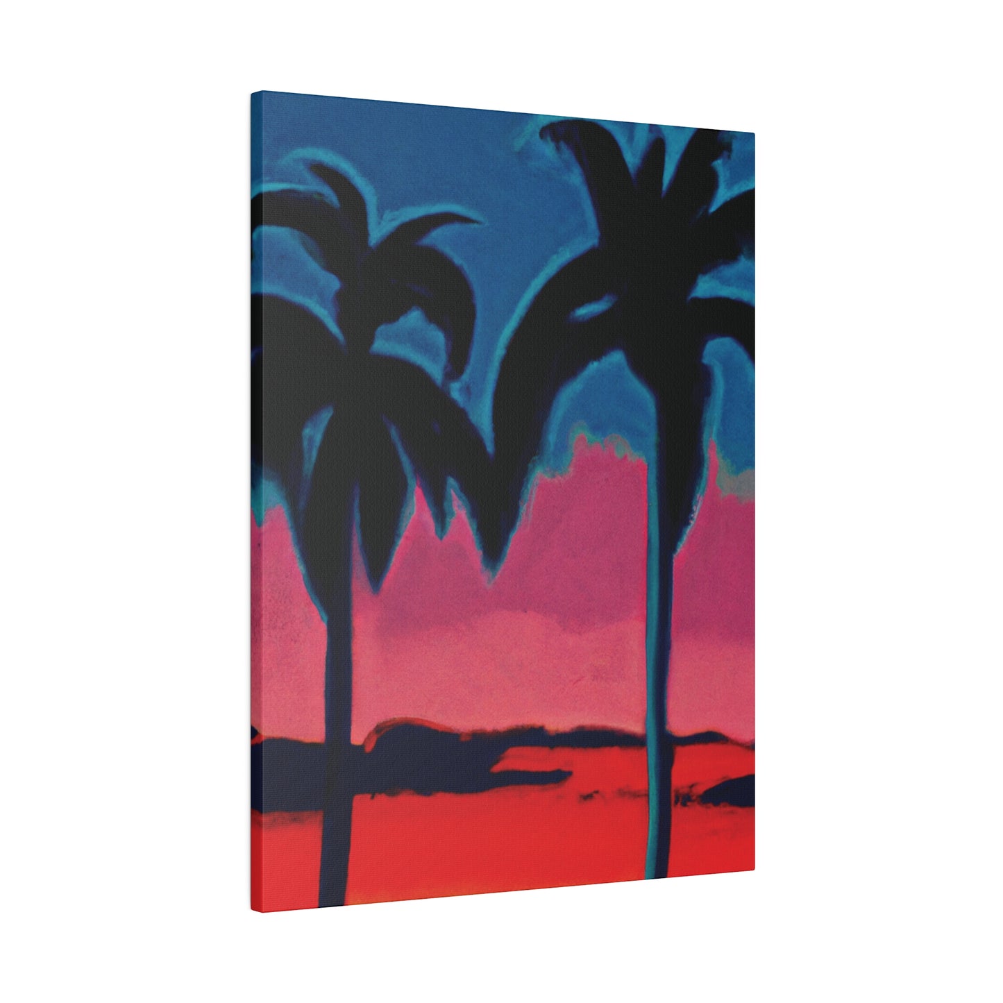 2545B - Miami Beach Sunset Painting Print | Miami | Beach | Sunset | Poster | Home Decor | Wall Art | Canvas