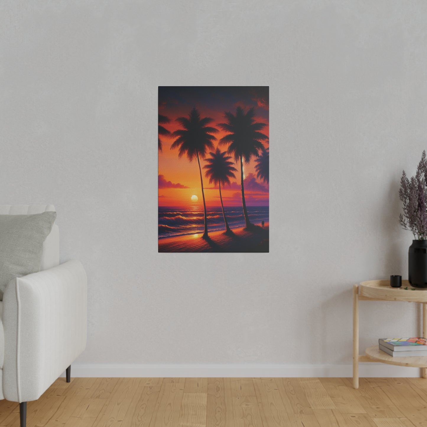 3276K - miami beach art, sunset background, ocean art work, beach art work, sunset designs, miami beach painting, miami beach print