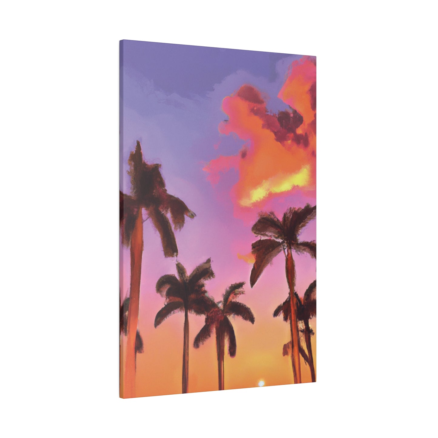 7518V - Miami Beach Sunset Painting Print | Miami | Beach | Sunset | Poster | Home Decor | Wall Art | Canvas