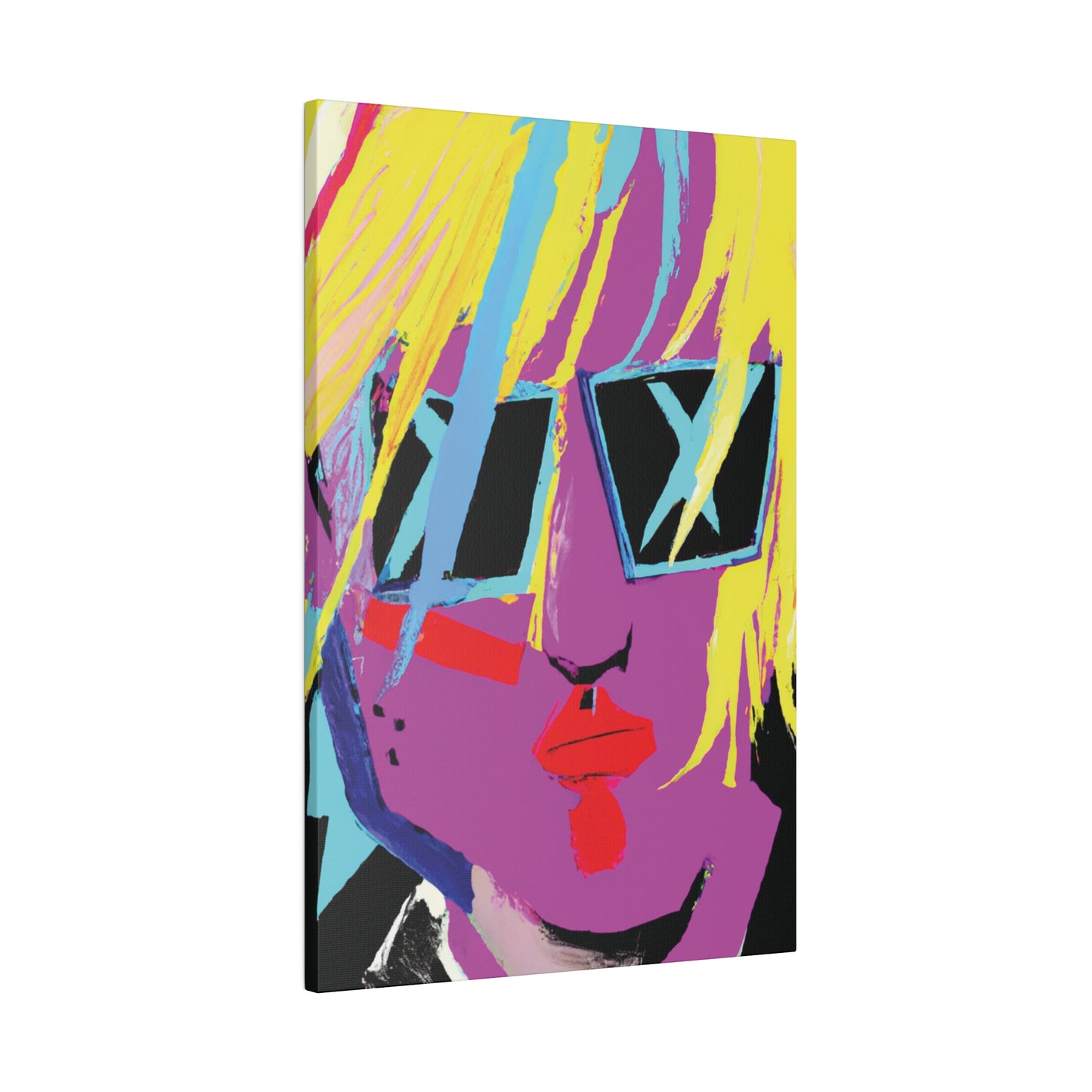 1712U - Rockstar Painting Print | Face | Abstract | Poster | Home Decor | Wall Art | Music Art | Canvas