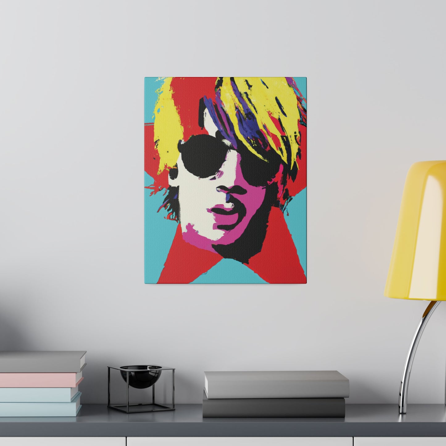 7442Q - Rockstar Painting Print | Face | Abstract | Poster | Home Decor | Wall Art | Music Art | Canvas