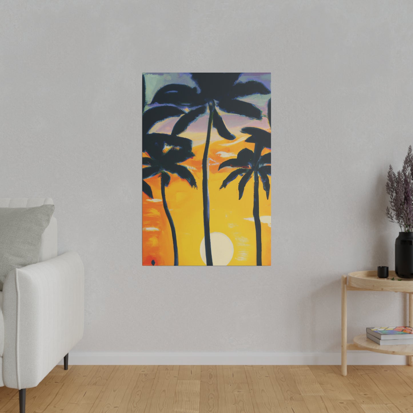 7390N - Miami Beach Sunset Painting Print | Miami | Beach | Sunset | Poster | Home Decor | Wall Art | Canvas