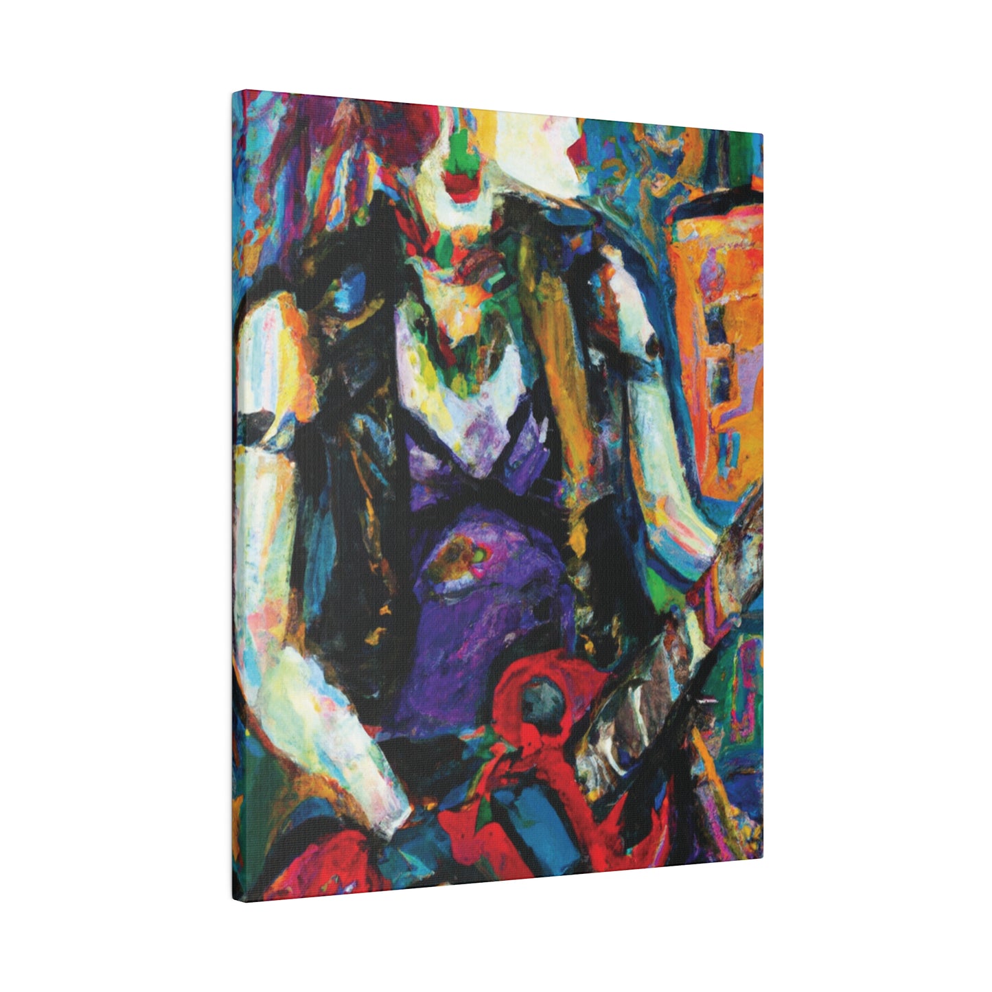 6874R - Rockstar Oil Painting Style Print | Poster | Home Decor | Wall Art | Music Art | Canvas