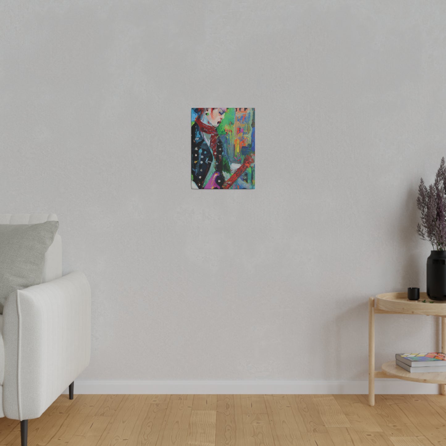 9721W - Rockstar Oil Painting Style Print | Poster | Home Decor | Wall Art | Music Art | Canvas
