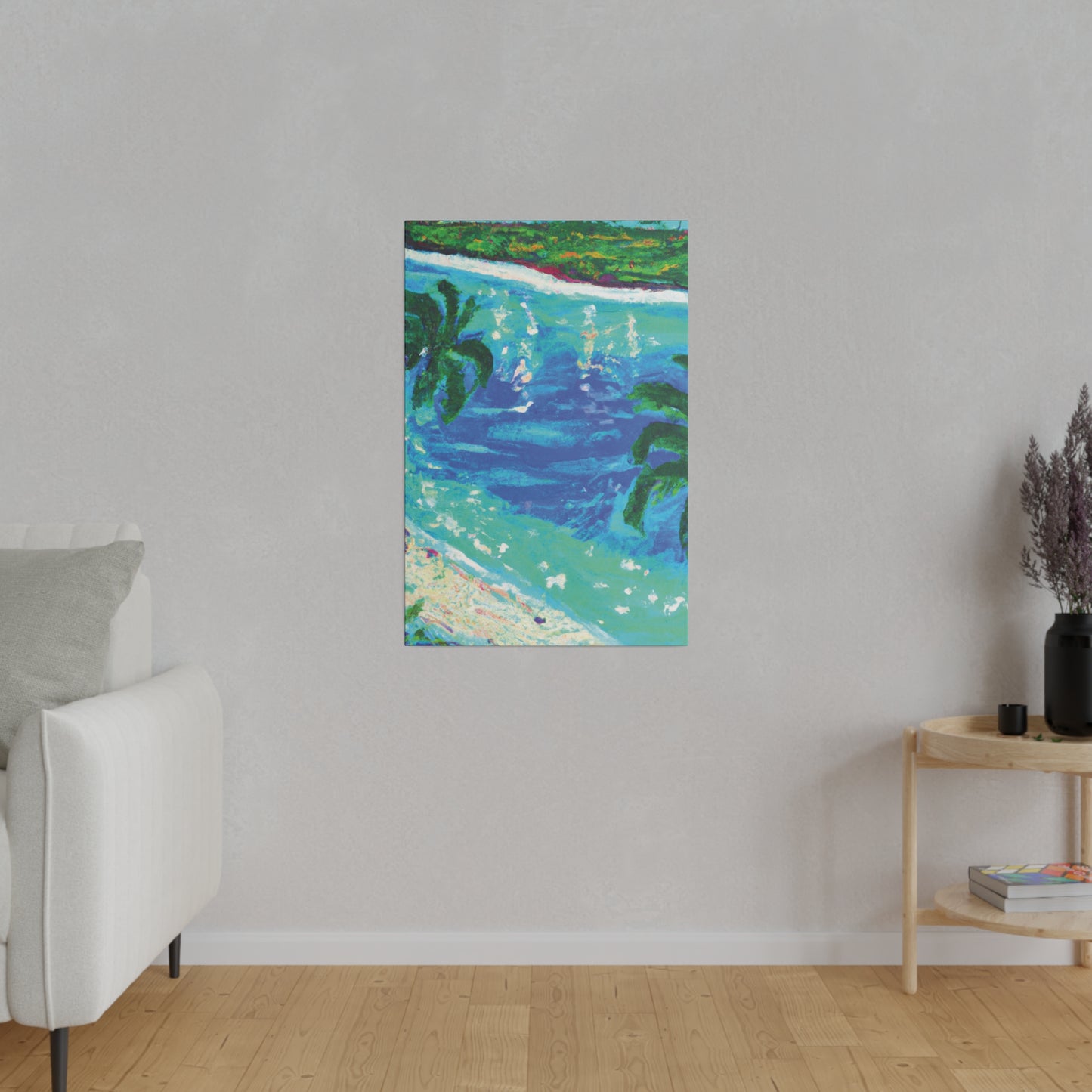 5495D - Bahamas Ocean Painting Print | Bahamas | Ocean | Beach | Poster | Home Decor | Wall Art | Canvas