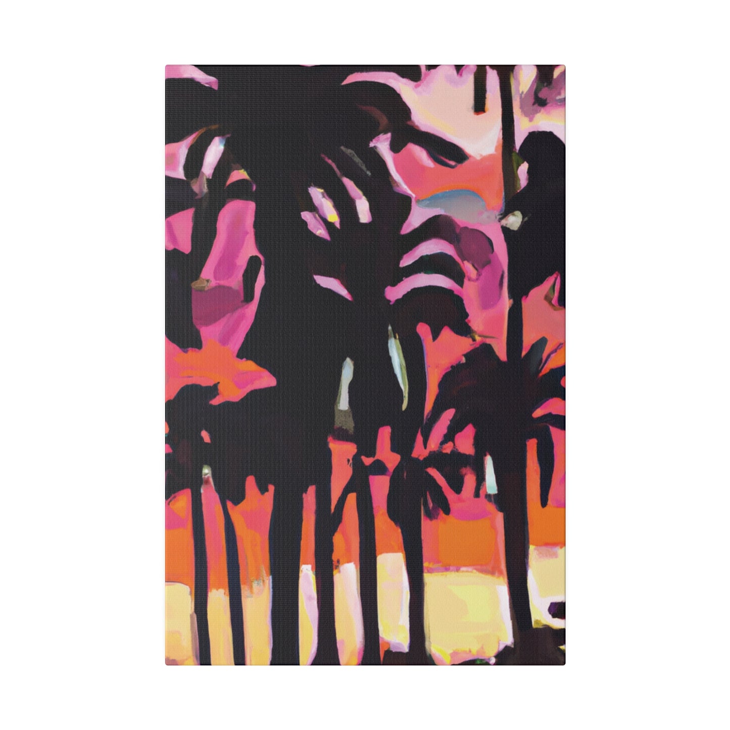 8741N - Miami Beach Sunset Painting Print | Miami | Beach | Sunset | Poster | Home Decor | Wall Art | Canvas