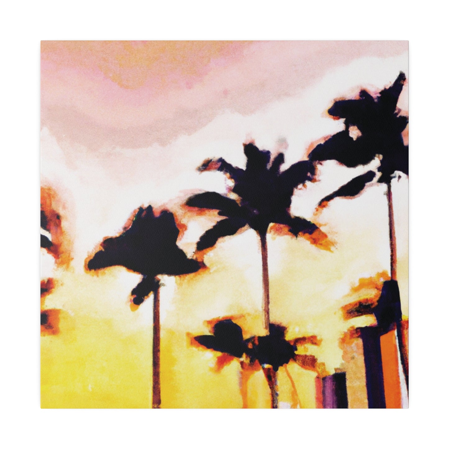 8005X - Miami Beach Sunset Painting Print | Miami | Beach | Sunset | Poster | Home Decor | Wall Art | Canvas