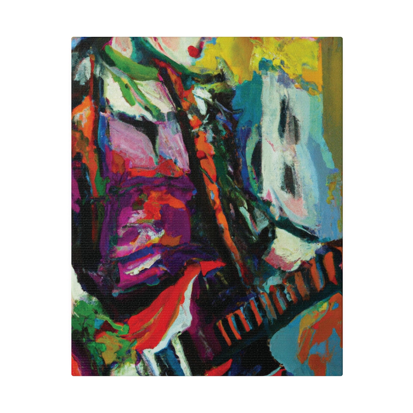 2671G - Rockstar Oil Painting Style Print | Poster | Home Decor | Wall Art | Music Art | Canvas