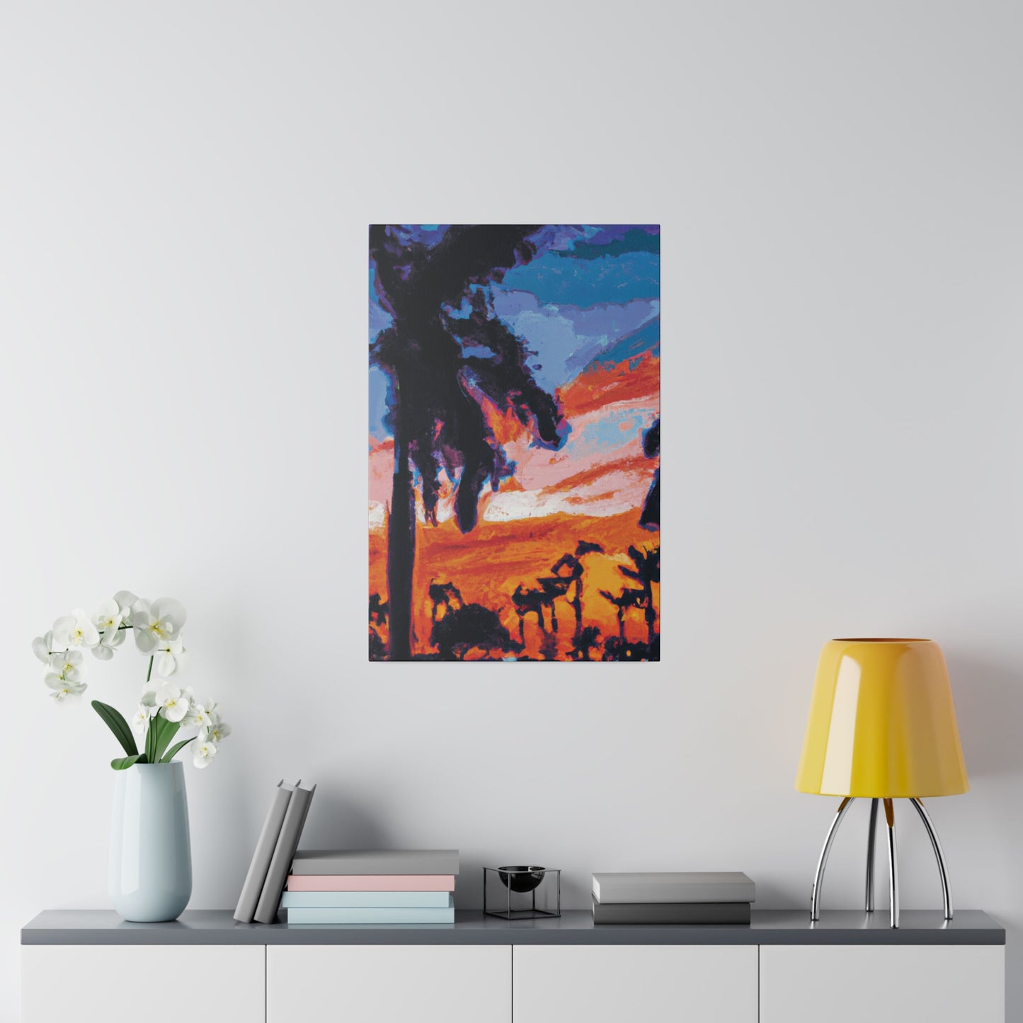 2761V - Miami Beach Sunset Painting Print | Miami | Beach | Sunset | Poster | Home Decor | Wall Art | Canvas