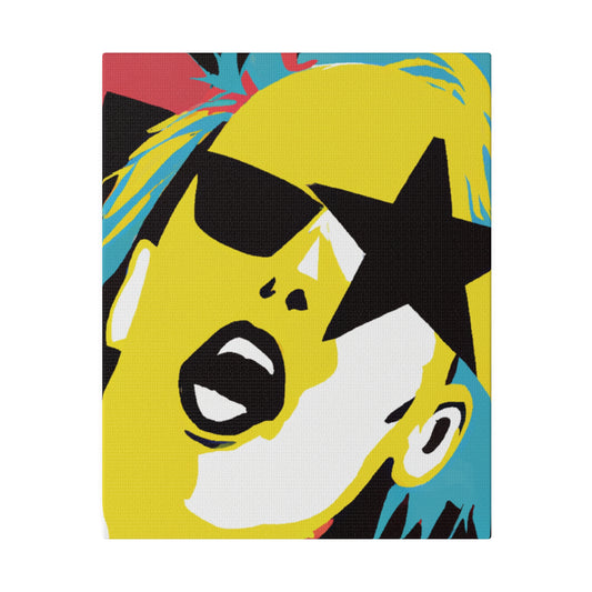 3688R - Rockstar Painting Print | Face | Abstract | Poster | Home Decor | Wall Art | Music Art | Canvas