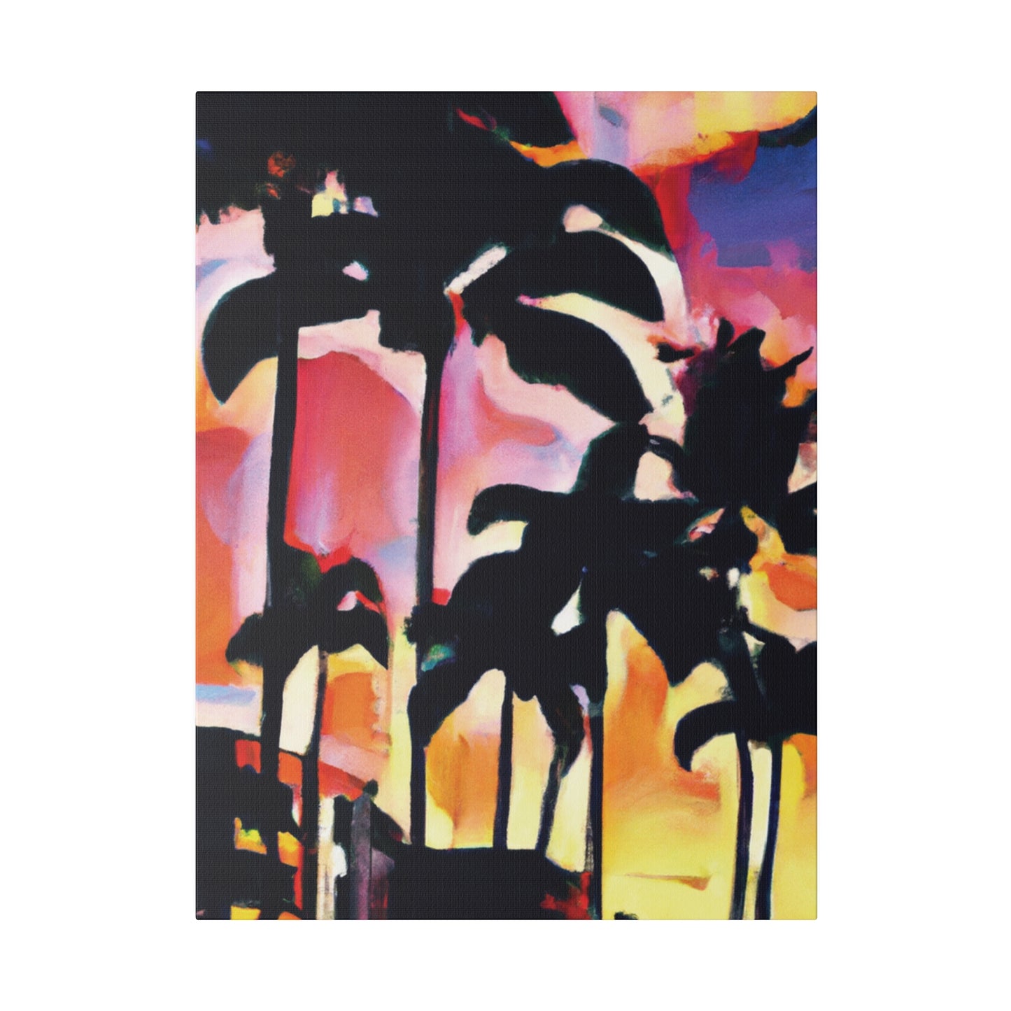 4986G - Miami Beach Sunset Painting Print | Miami | Beach | Sunset | Poster | Home Decor | Wall Art | Canvas