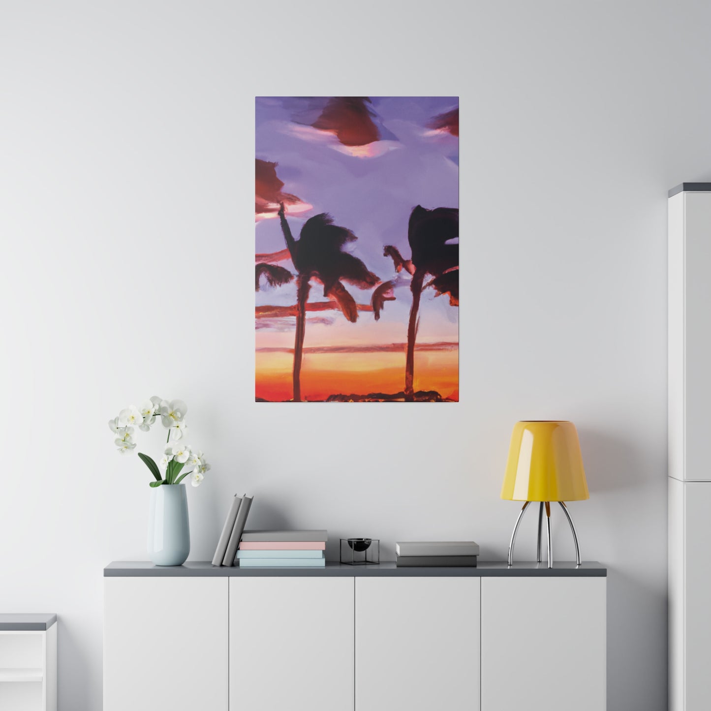 7491X - Miami Beach Sunset Painting Print | Miami | Beach | Sunset | Poster | Home Decor | Wall Art | Canvas