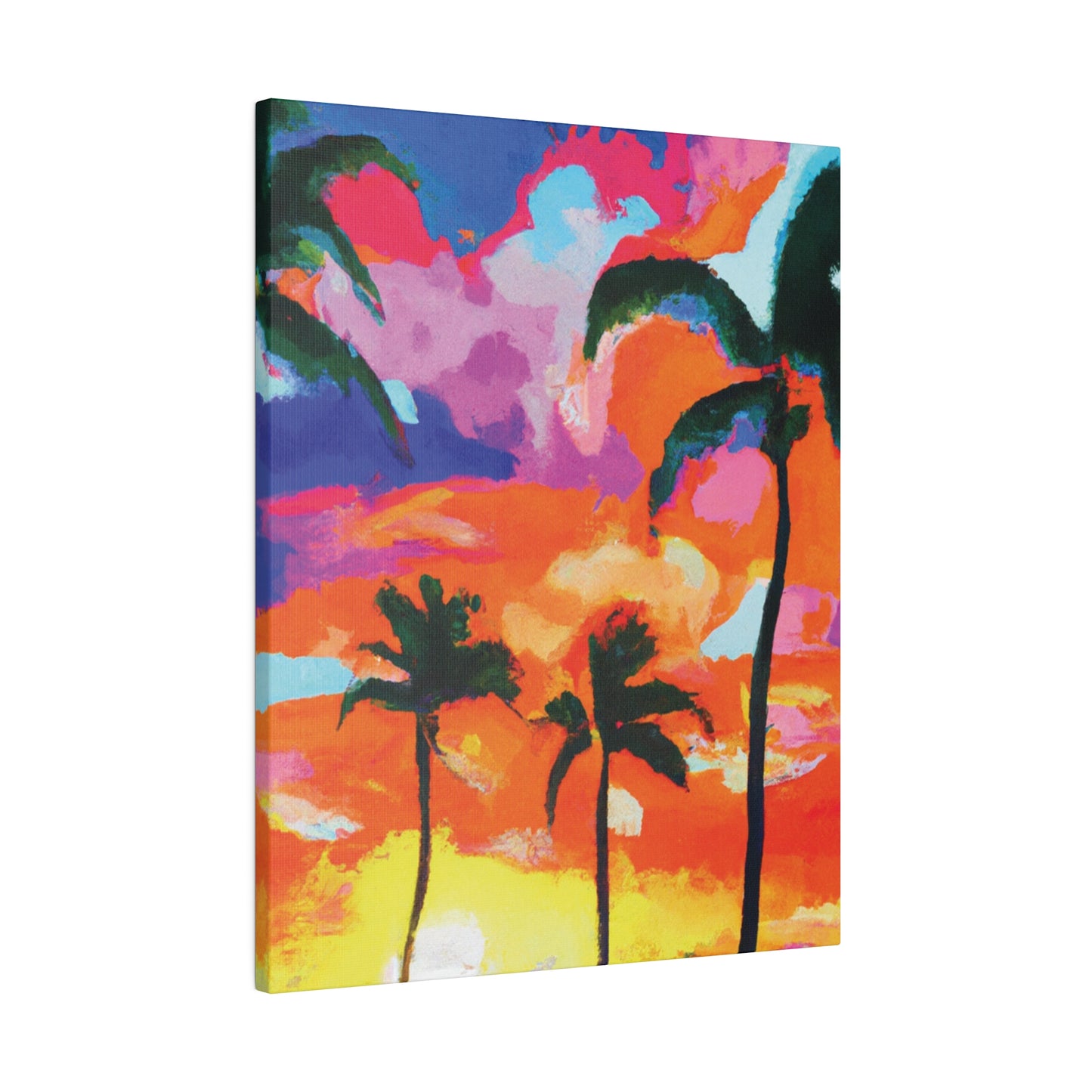 8579F - Miami Beach Sunset Painting Print | Miami | Beach | Sunset | Poster | Home Decor | Wall Art | Canvas