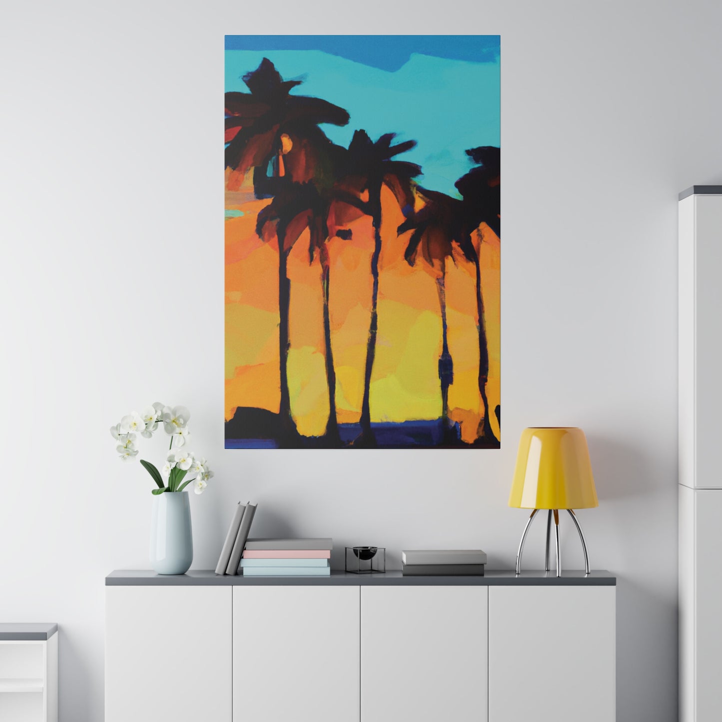 3606O - Miami Beach Sunset Painting Print | Miami | Beach | Sunset | Poster | Home Decor | Wall Art | Canvas