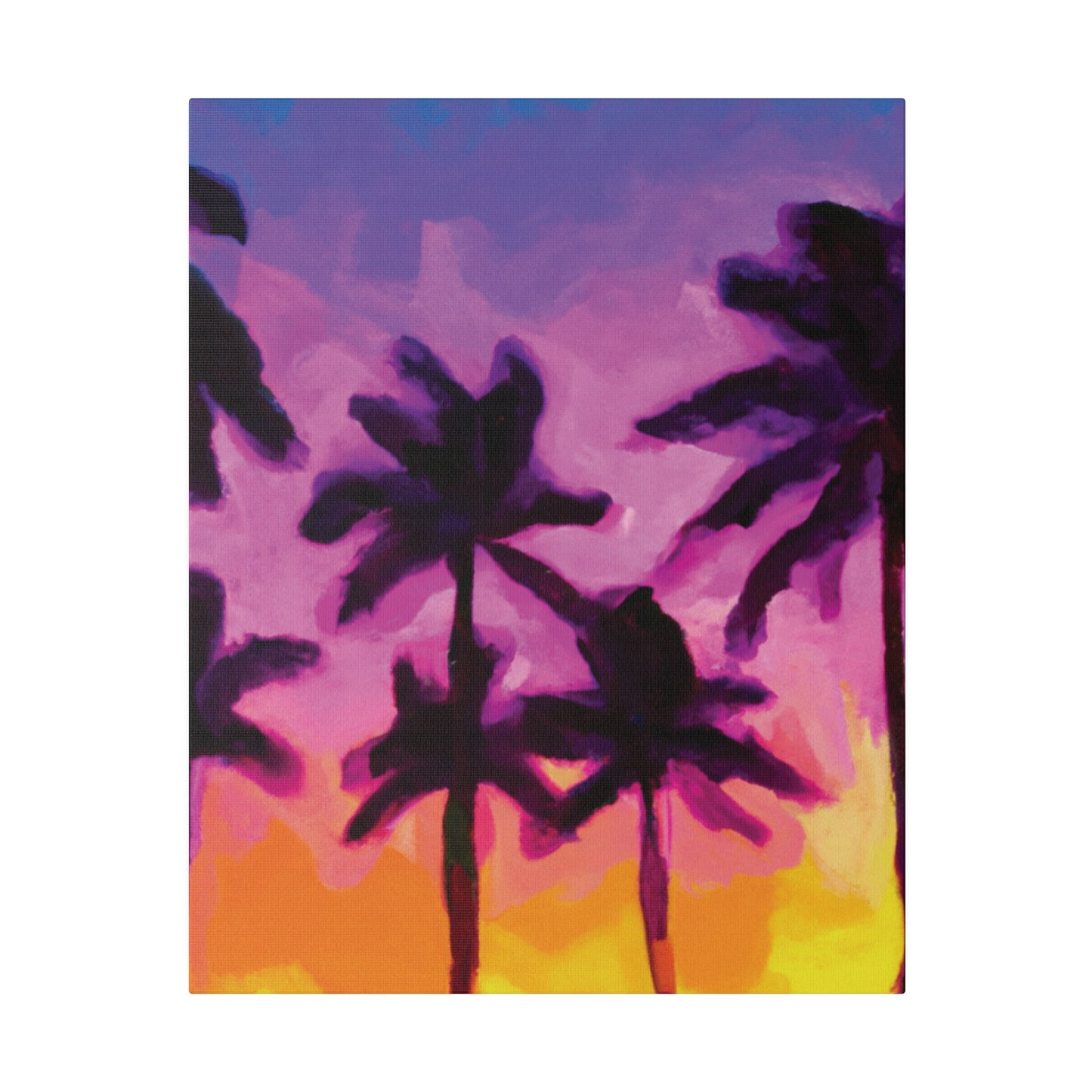 7395T - Miami Beach Sunset Painting Print | Miami | Beach | Sunset | Poster | Home Decor | Wall Art | Canvas