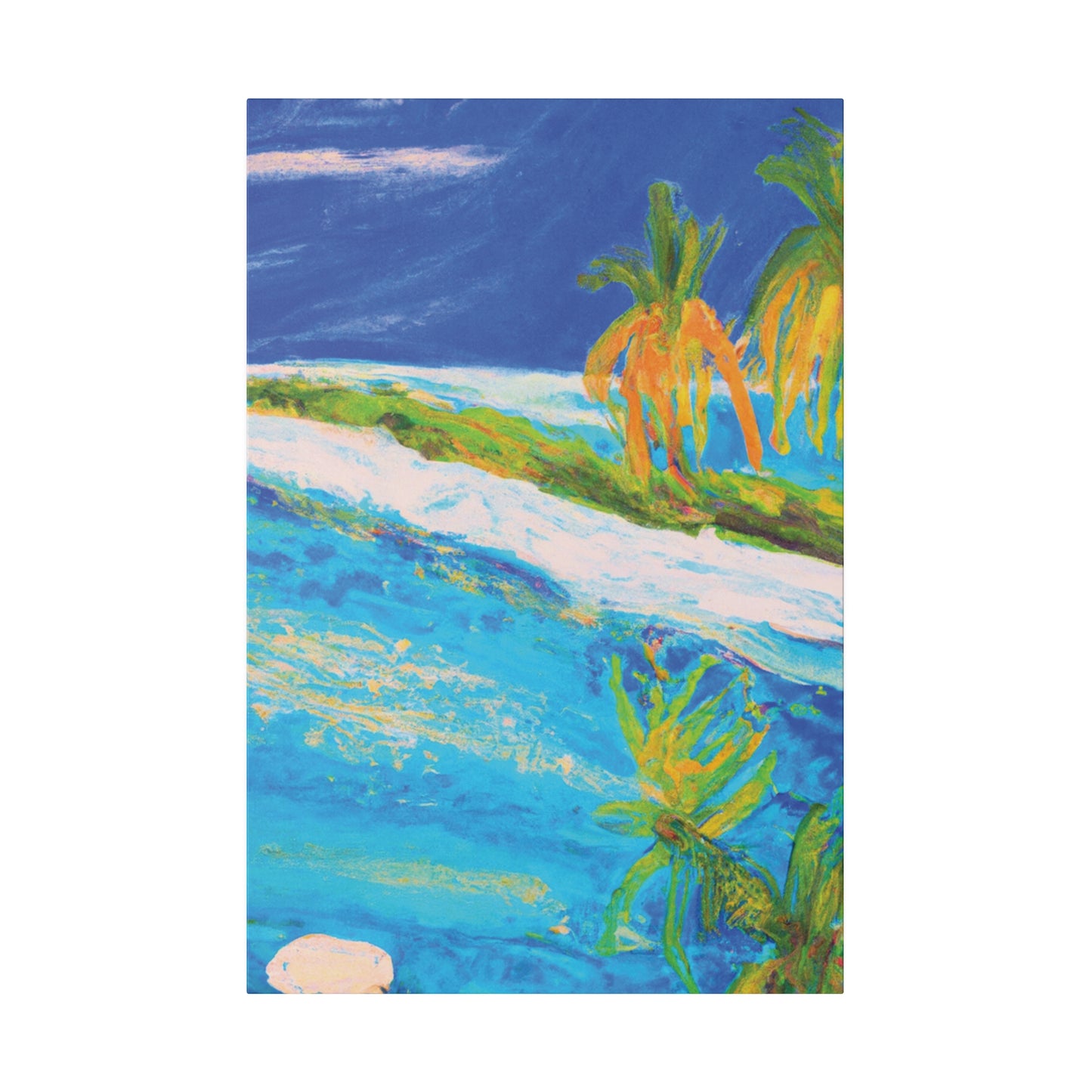 7697G - Bahamas Ocean Painting Print | Bahamas | Ocean | Beach | Poster | Home Decor | Wall Art | Canvas