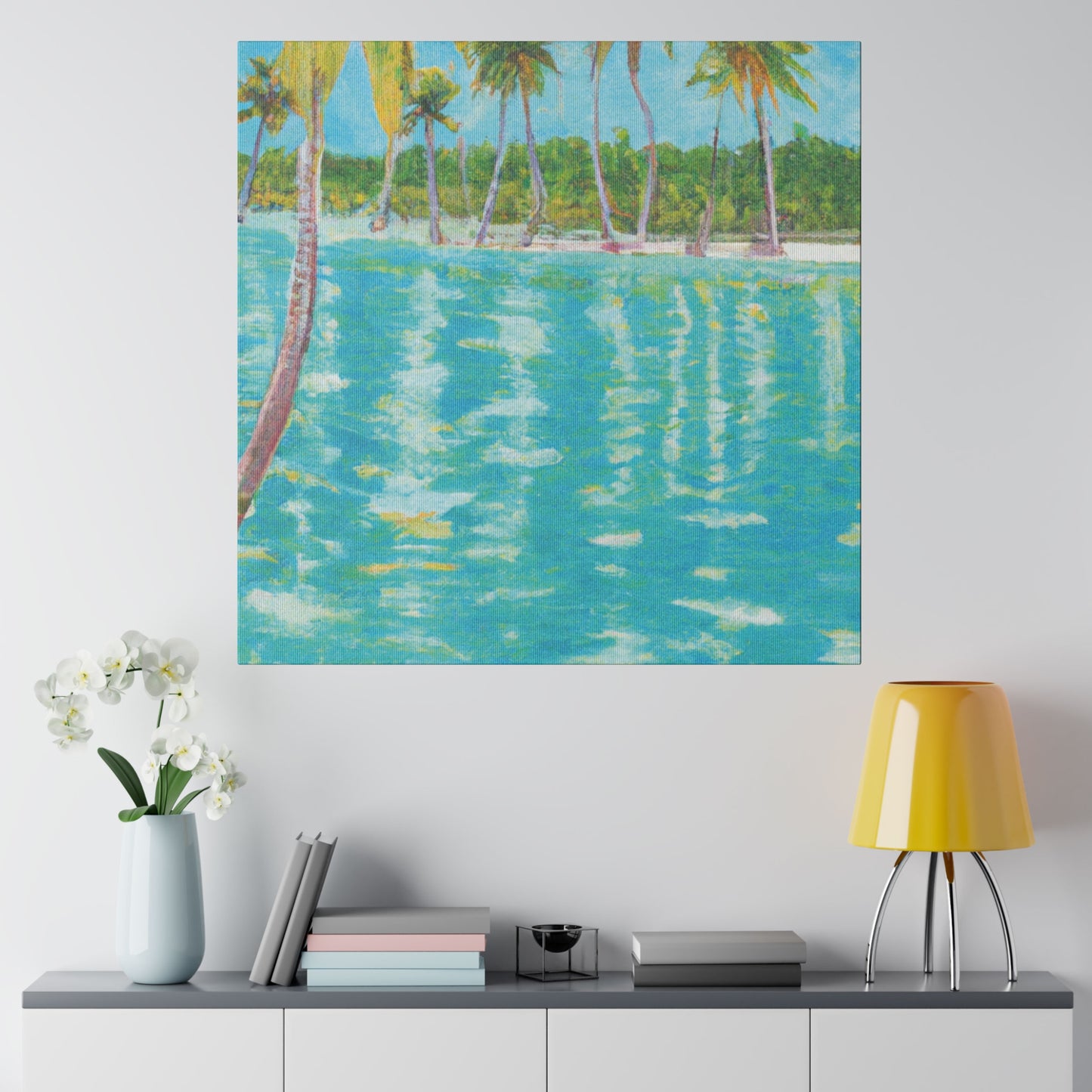 8537R - Bahamas Ocean Painting Print | Bahamas | Ocean | Beach | Poster | Home Decor | Wall Art | Canvas