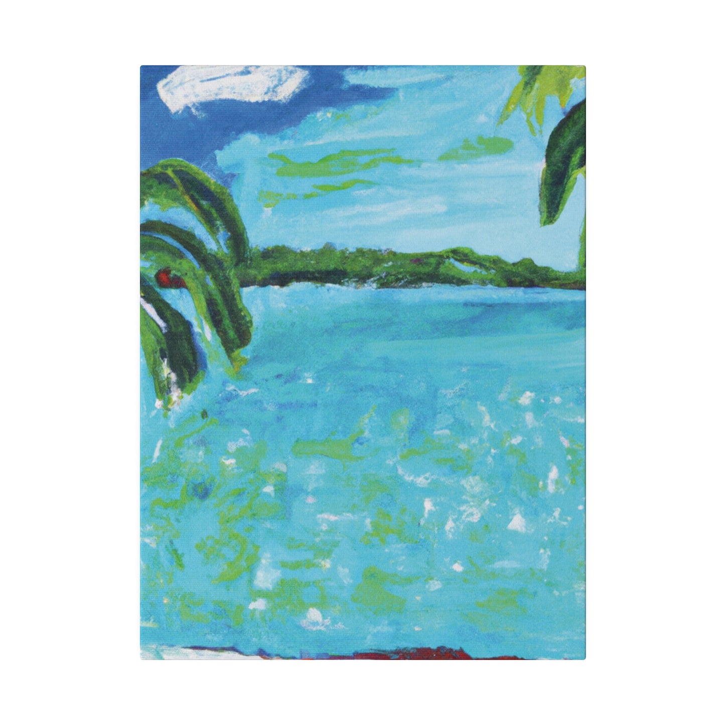 2143W - Bahamas Ocean Painting Print | Bahamas | Ocean | Beach | Poster | Home Decor | Wall Art | Canvas