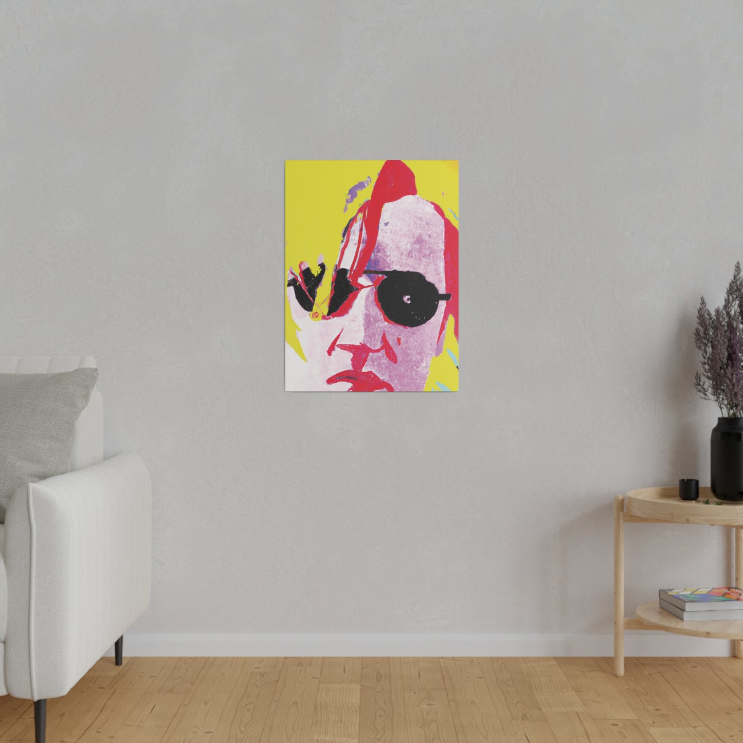 5921U - Rockstar Painting Print | Face | Abstract | Poster | Home Decor | Wall Art | Music Art | Canvas