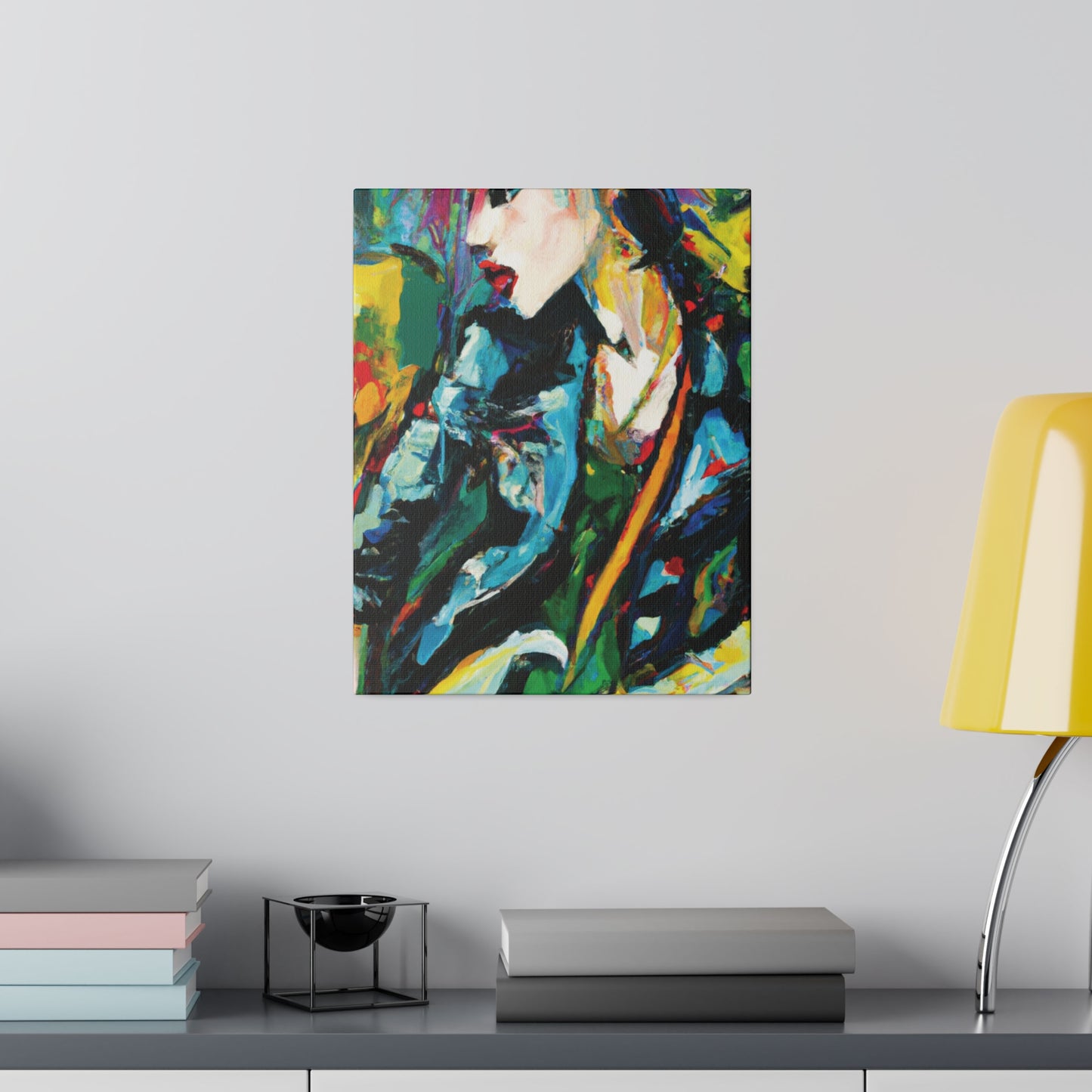 9841U - Rockstar Oil Painting Style Print | Poster | Home Decor | Wall Art | Music Art | Canvas