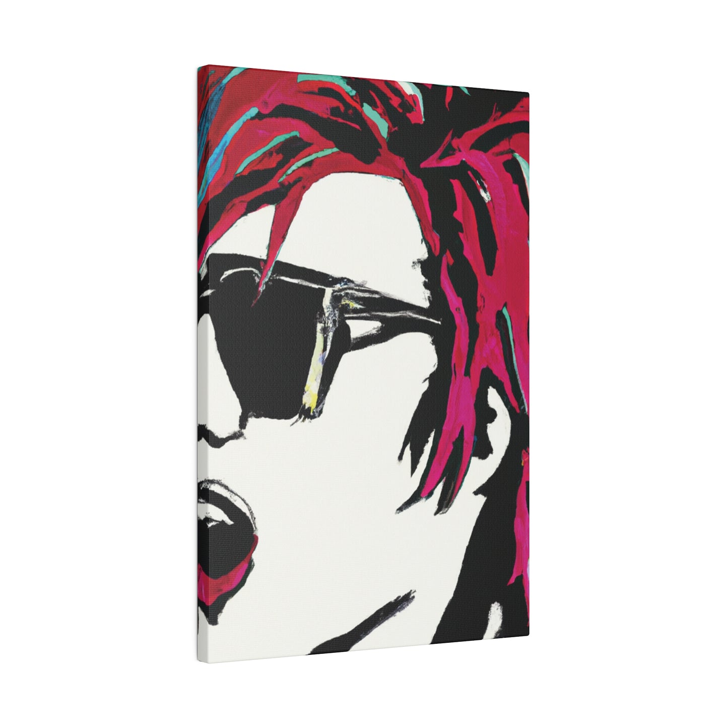 7835B - Rockstar Painting Print | Face | Abstract | Poster | Home Decor | Wall Art | Music Art | Canvas