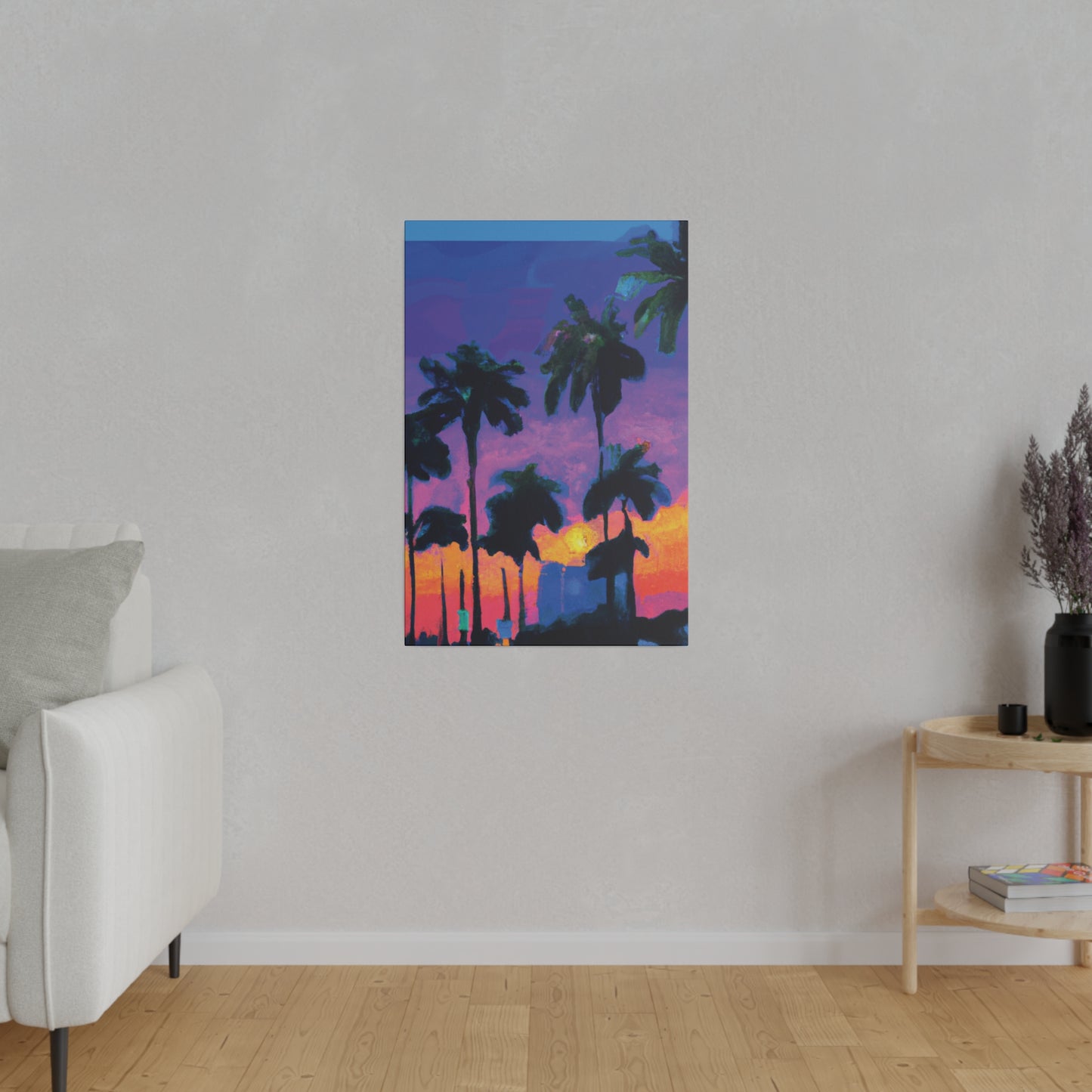 9232V - Miami Beach Sunset Painting Print | Miami | Beach | Sunset | Poster | Home Decor | Wall Art | Canvas