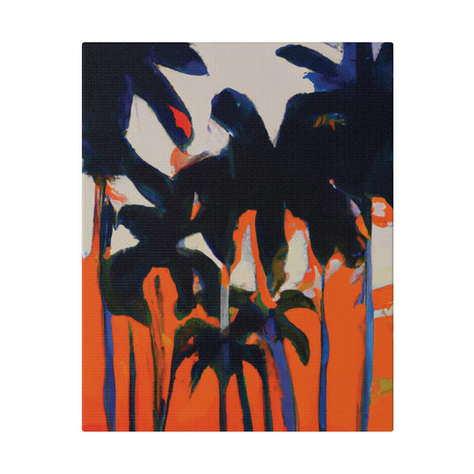 7345M - Miami Beach Sunset Painting Print | Miami | Beach | Sunset | Poster | Home Decor | Wall Art | Canvas