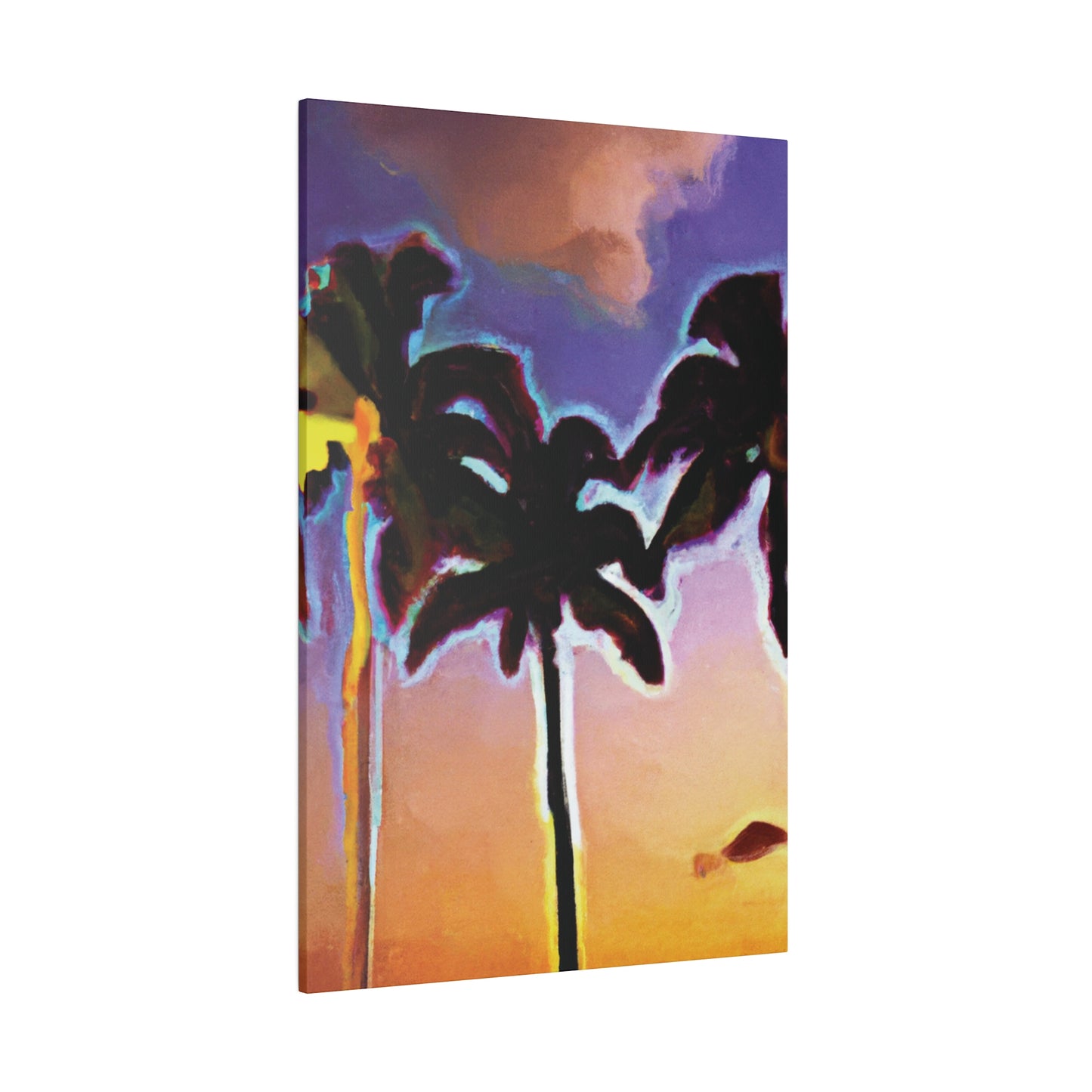 9603V - Miami Beach Sunset Painting Print | Miami | Beach | Sunset | Poster | Home Decor | Wall Art | Canvas