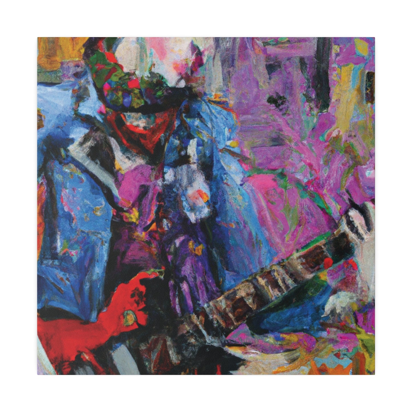 9210O - Rockstar Oil Painting Style Print | Poster | Home Decor | Wall Art | Music Art | Canvas