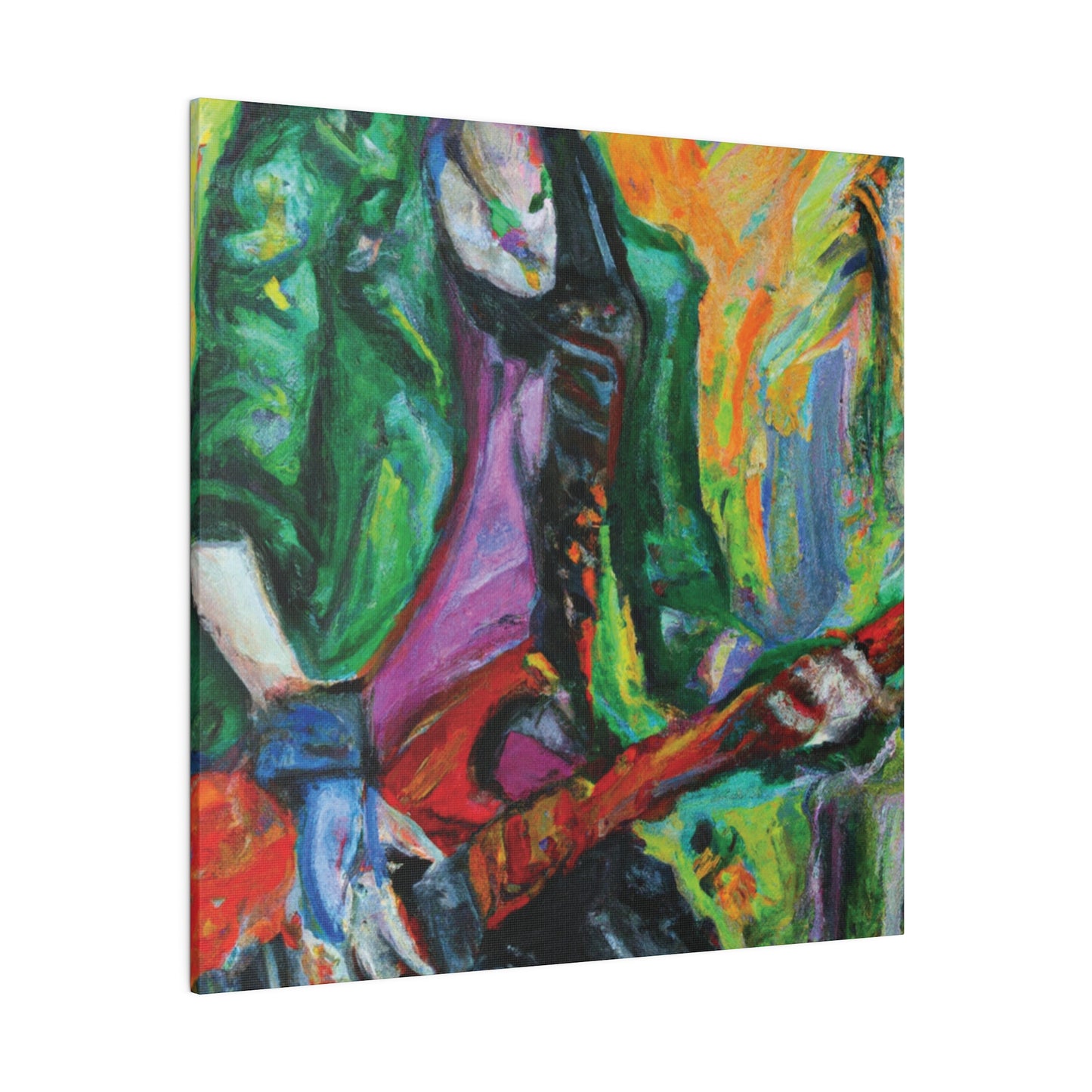 8272F - Rockstar Oil Painting Style Print | Poster | Home Decor | Wall Art | Music Art | Canvas