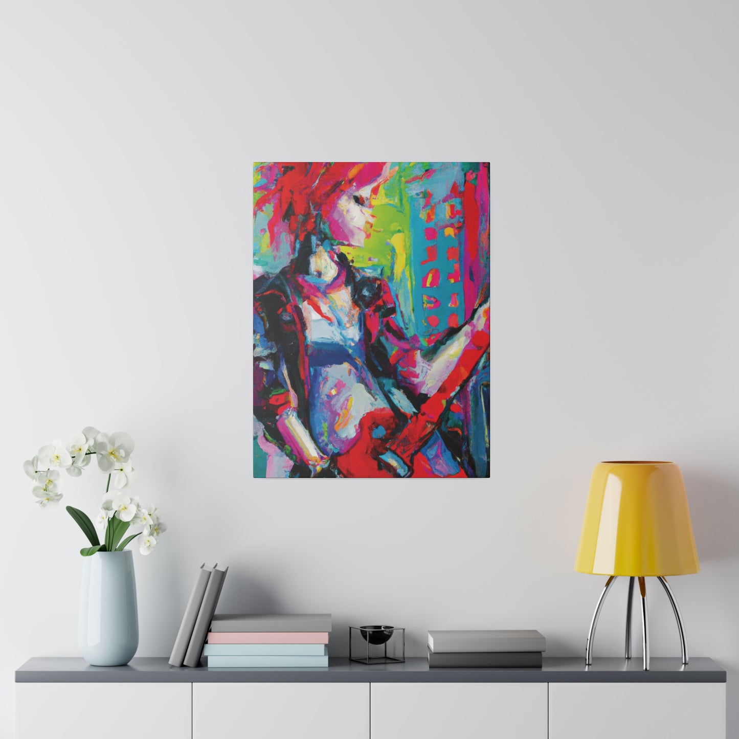 2177U - Rockstar Oil Painting Style Print | Poster | Home Decor | Wall Art | Music Art | Canvas