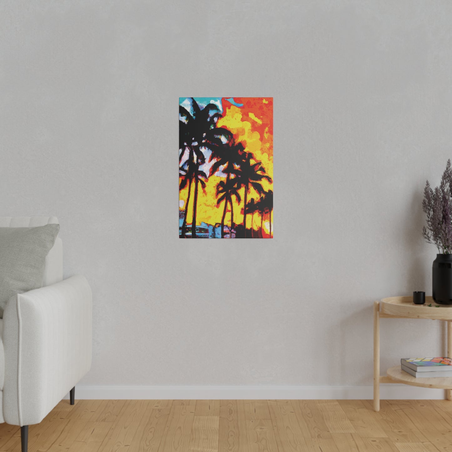 7248Q - Miami Beach Sunset Painting Print | Miami | Beach | Sunset | Poster | Home Decor | Wall Art | Canvas