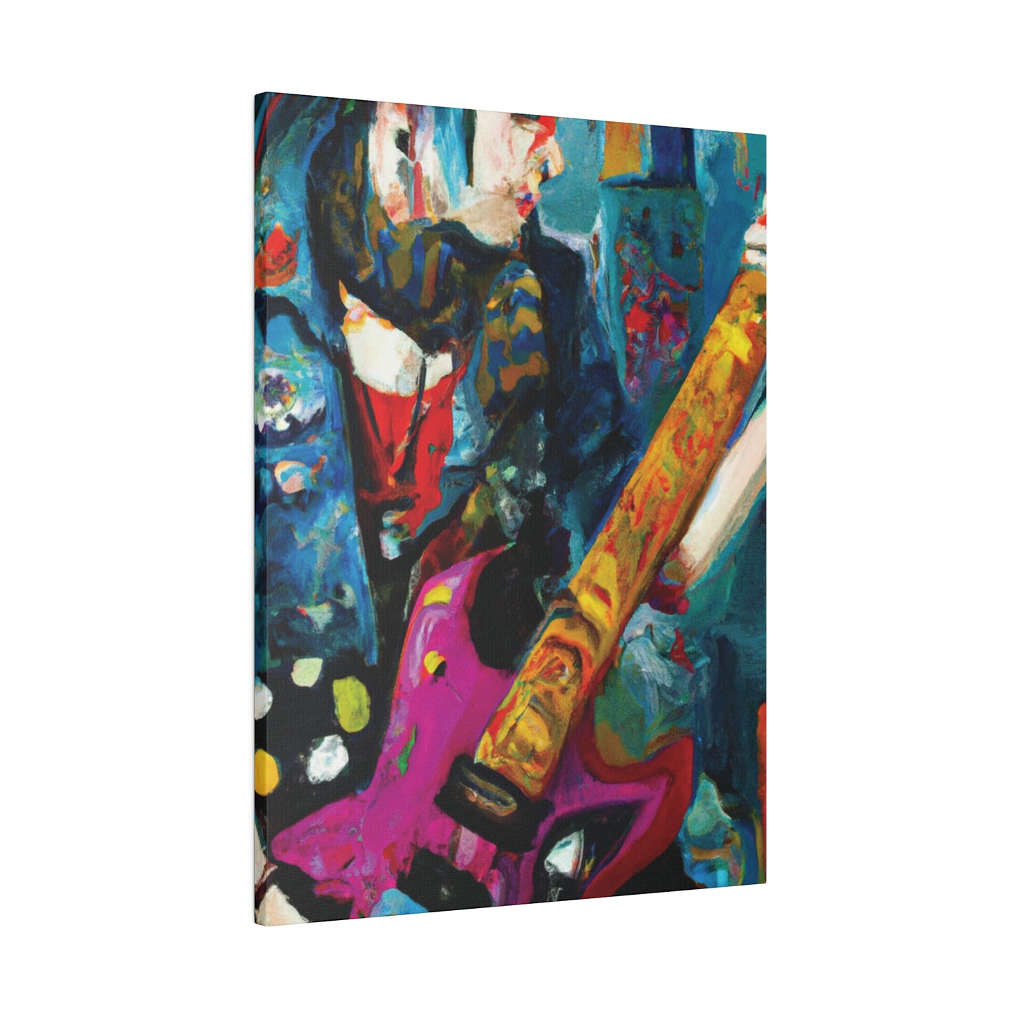 7272P - Rockstar Oil Painting Style Print | Poster | Home Decor | Wall Art | Music Art | Canvas