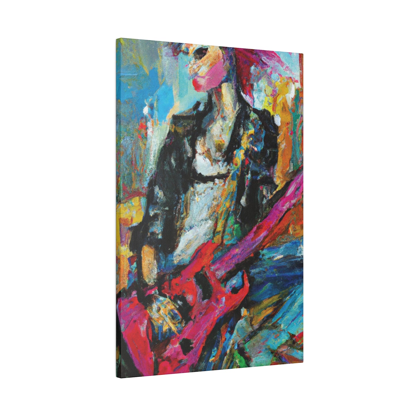 472O - Rockstar Oil Painting Style Print | Poster | Home Decor | Wall Art | Music Art | Canvas