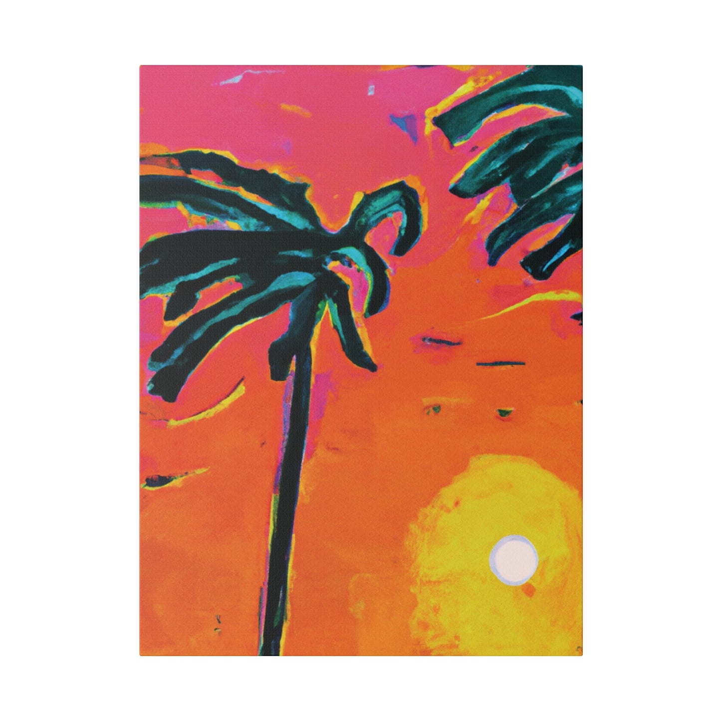 7273U - Miami Beach Sunset Painting Print | Miami | Beach | Sunset | Poster | Home Decor | Wall Art | Canvas