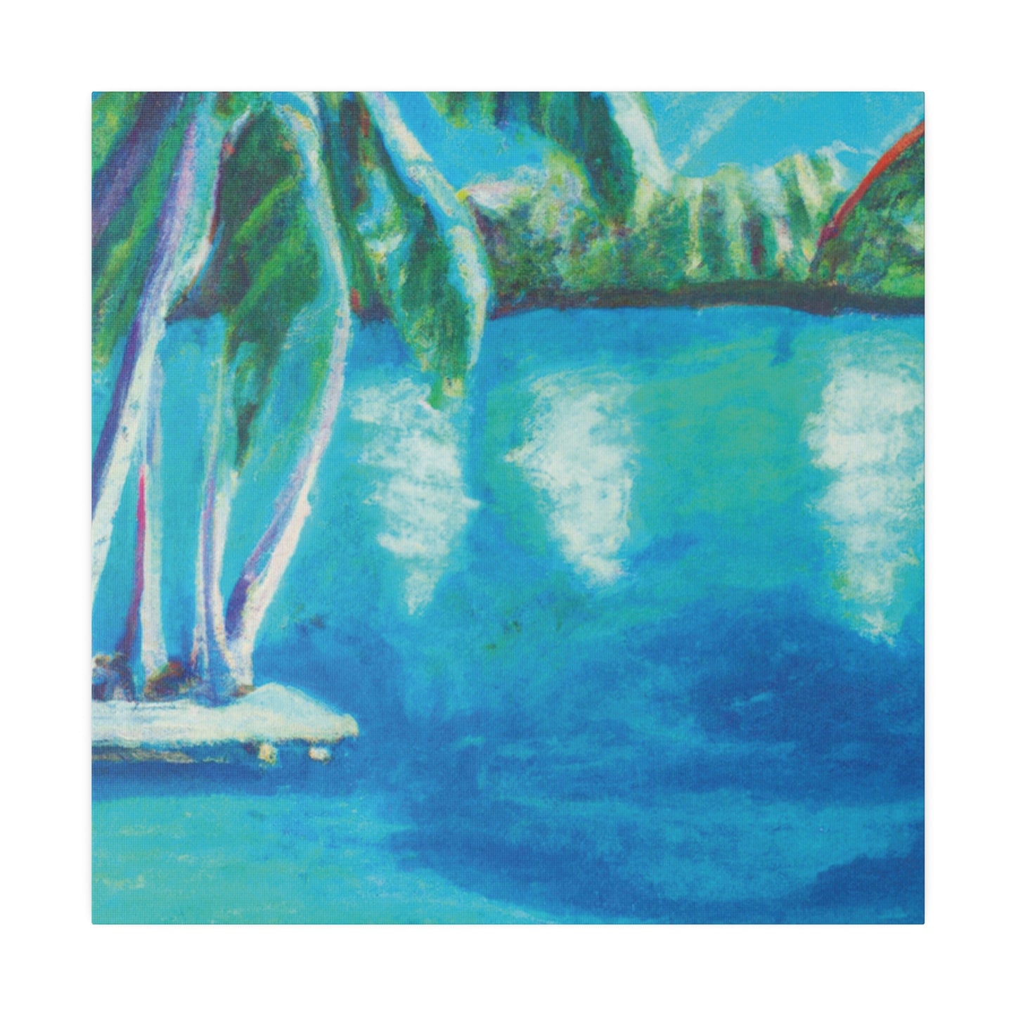 3187V - Bahamas Ocean Painting Print | Bahamas | Ocean | Beach | Poster | Home Decor | Wall Art | Canvas