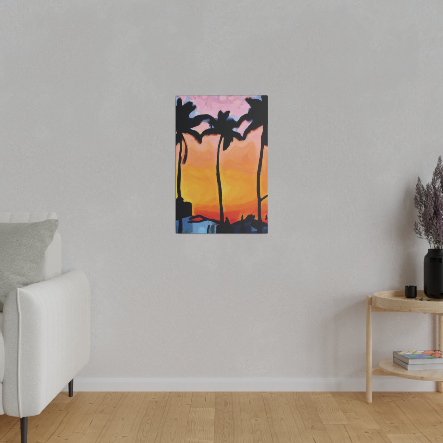 9545F - Miami Beach Sunset Painting Print | Miami | Beach | Sunset | Poster | Home Decor | Wall Art | Canvas
