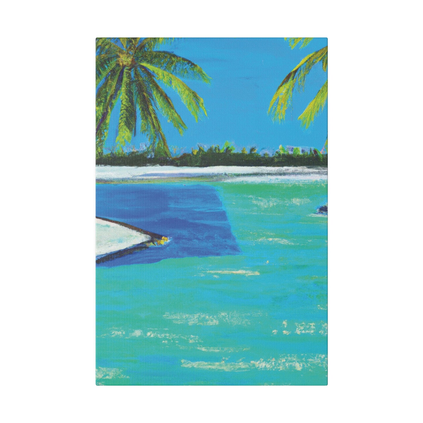 9761V - Bahamas Ocean Painting Print | Bahamas | Ocean | Beach | Poster | Home Decor | Wall Art | Canvas