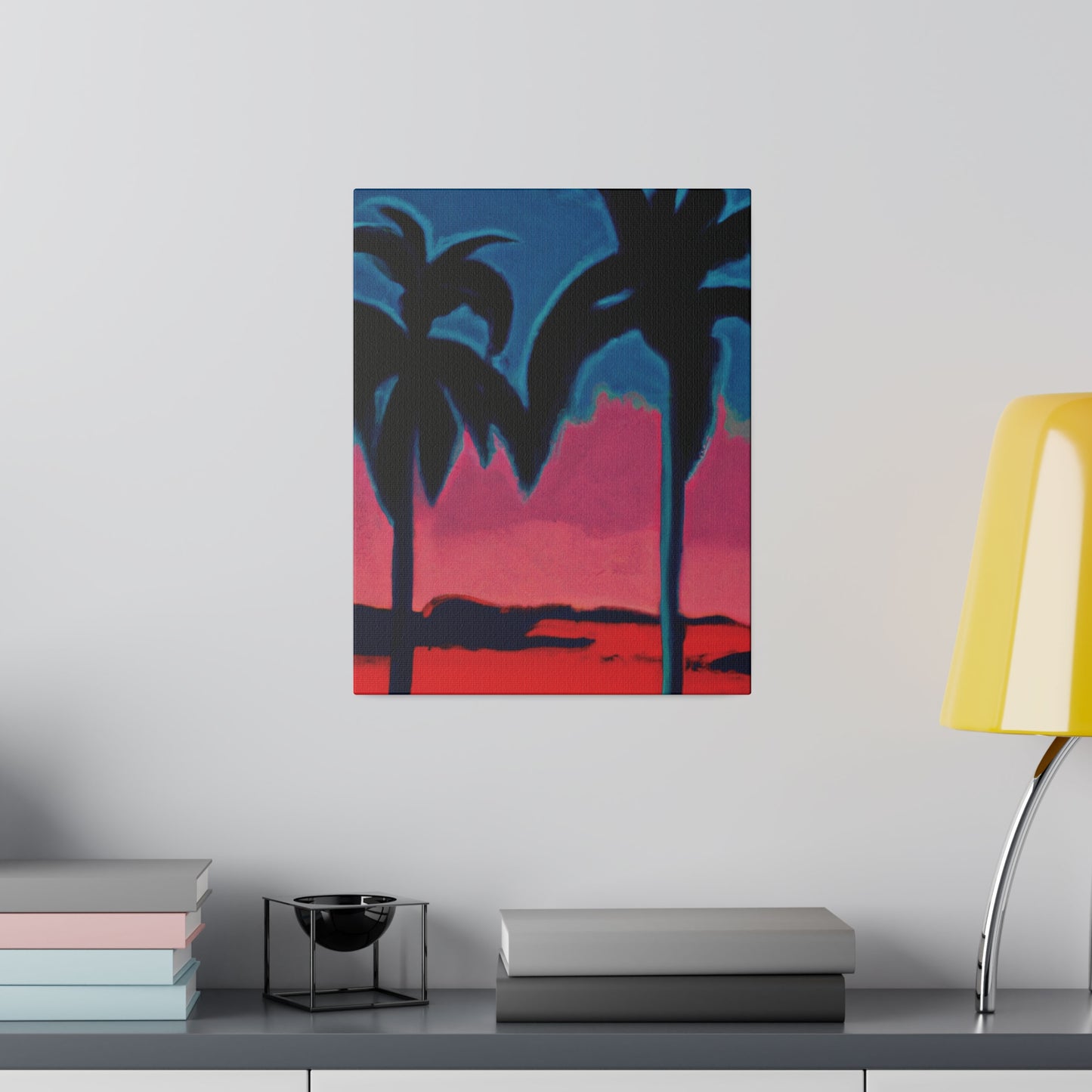 2545B - Miami Beach Sunset Painting Print | Miami | Beach | Sunset | Poster | Home Decor | Wall Art | Canvas