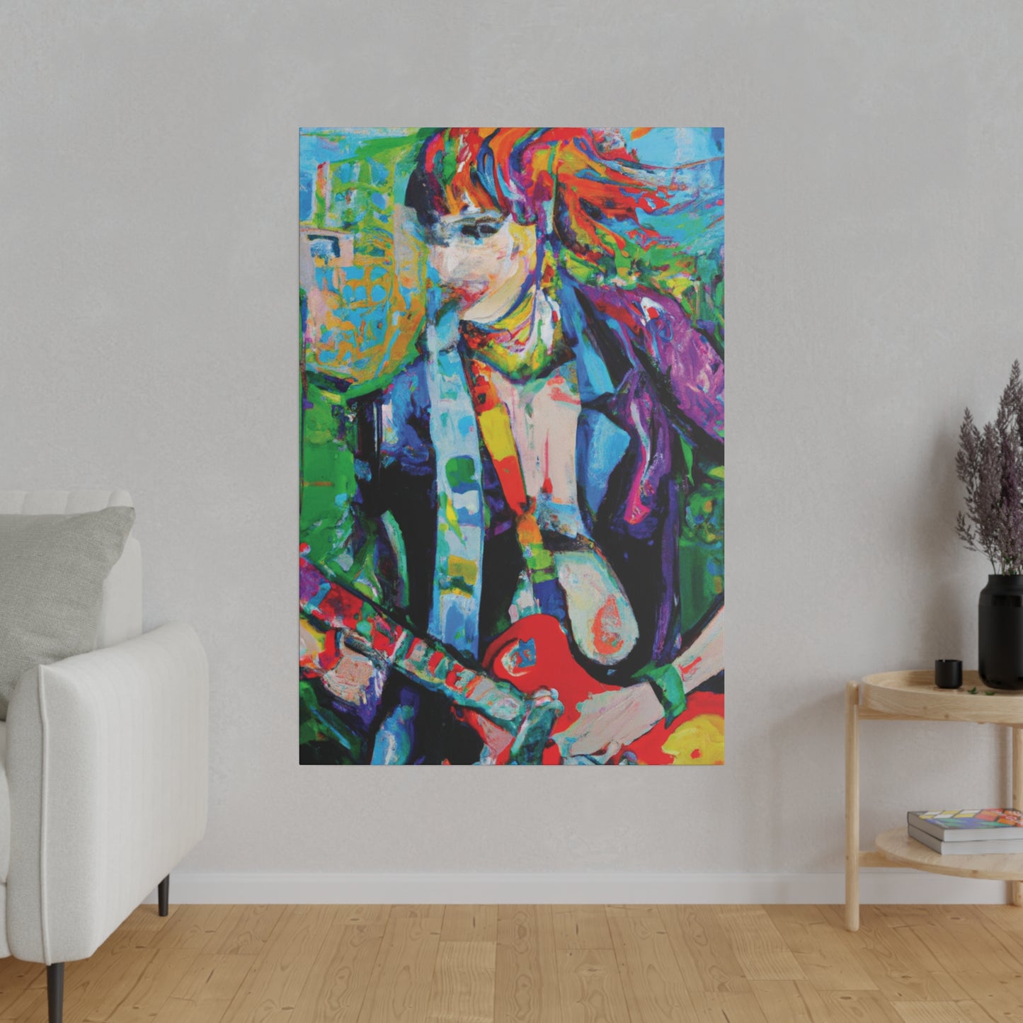 3136H - Rockstar Oil Painting Style Print | Poster | Home Decor | Wall Art | Music Art | Canvas