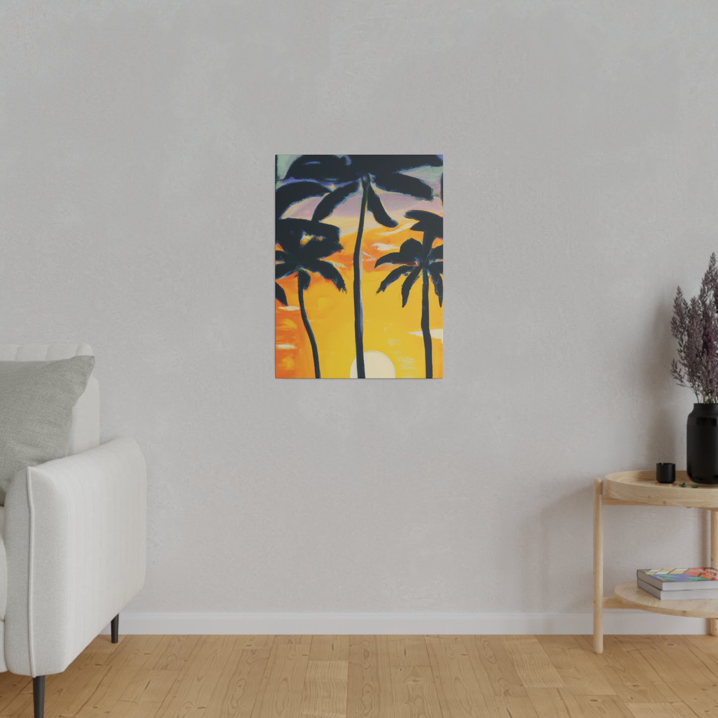 7390N - Miami Beach Sunset Painting Print | Miami | Beach | Sunset | Poster | Home Decor | Wall Art | Canvas