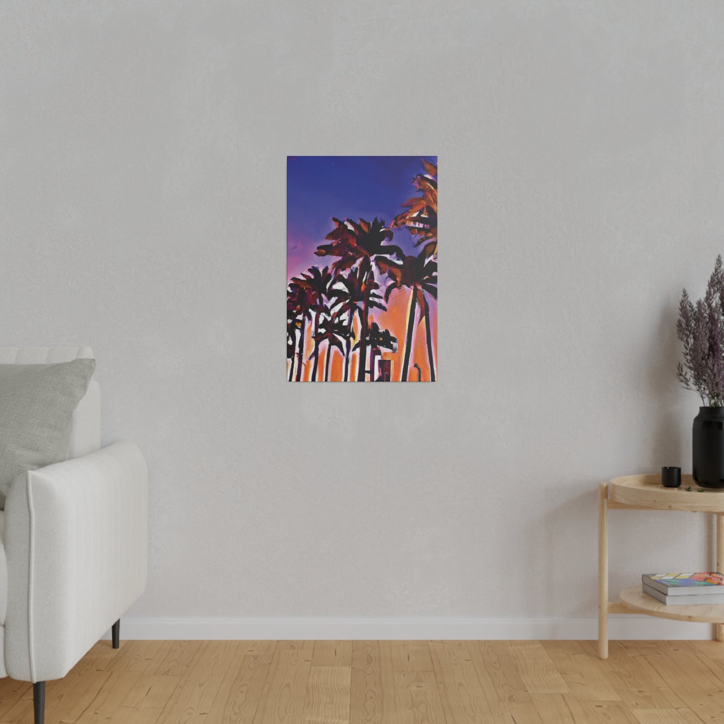 1463E - Miami Beach Sunset Painting Print | Miami | Beach | Sunset | Poster | Home Decor | Wall Art | Canvas