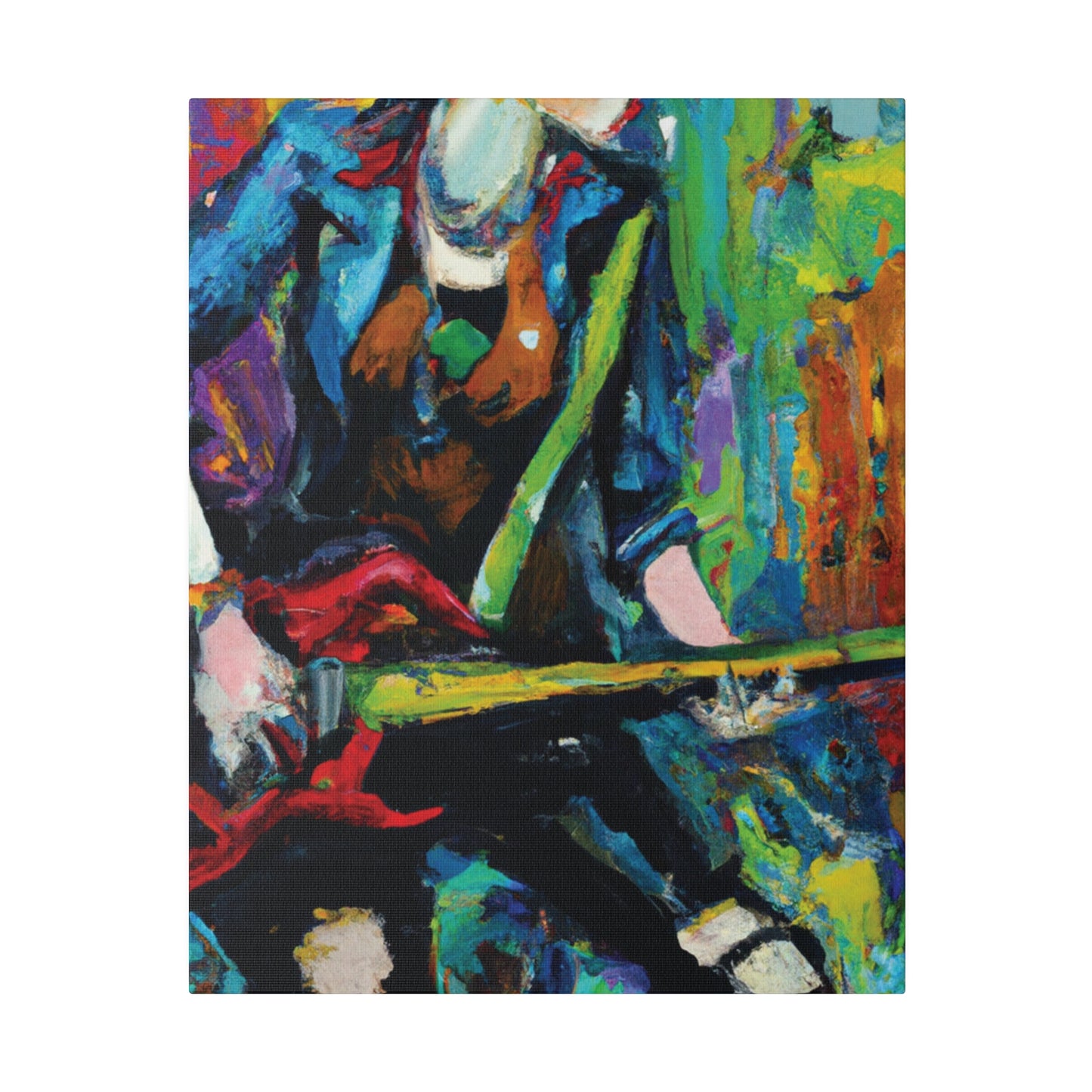 2285H - Rockstar Oil Painting Style Print | Poster | Home Decor | Wall Art | Music Art | Canvas